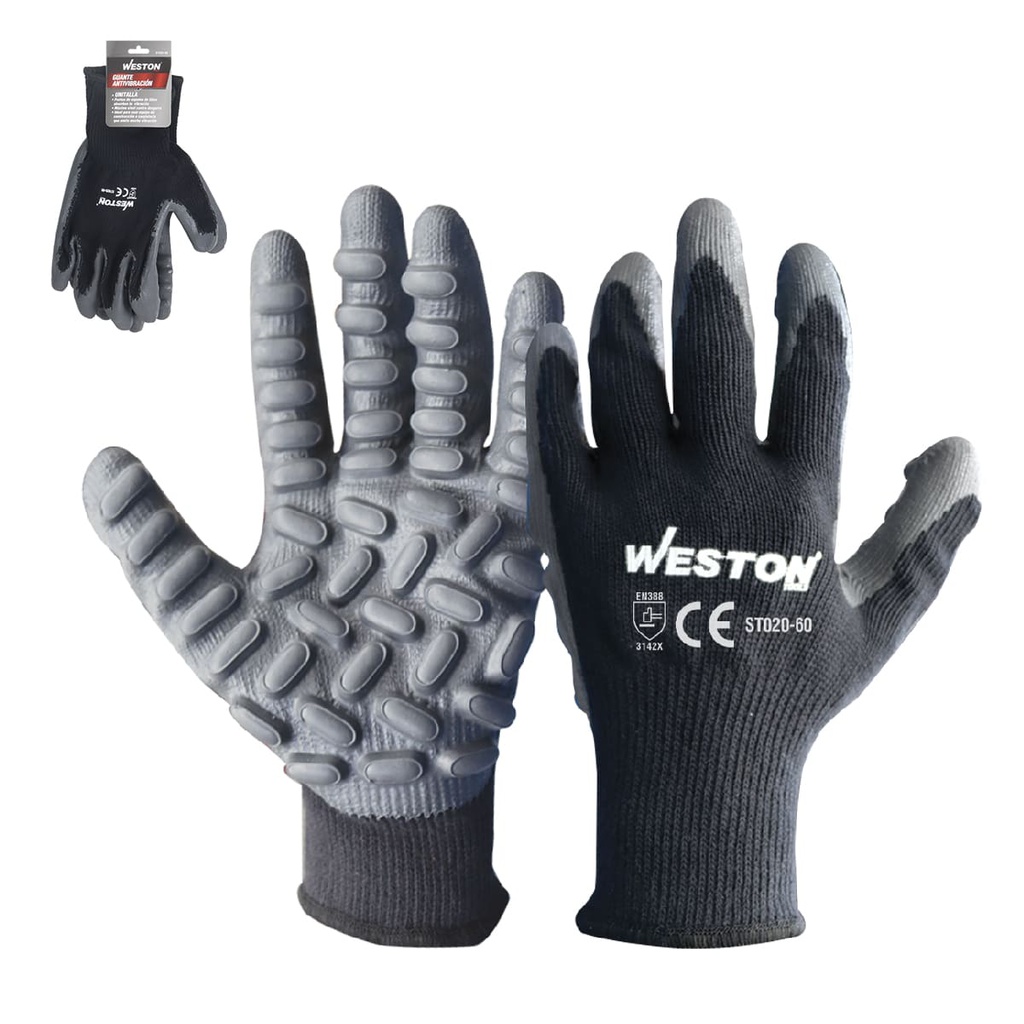 GUANTE ANTI VIBRACION UNITALLA (Precio x par - Empaque c/10 pares)