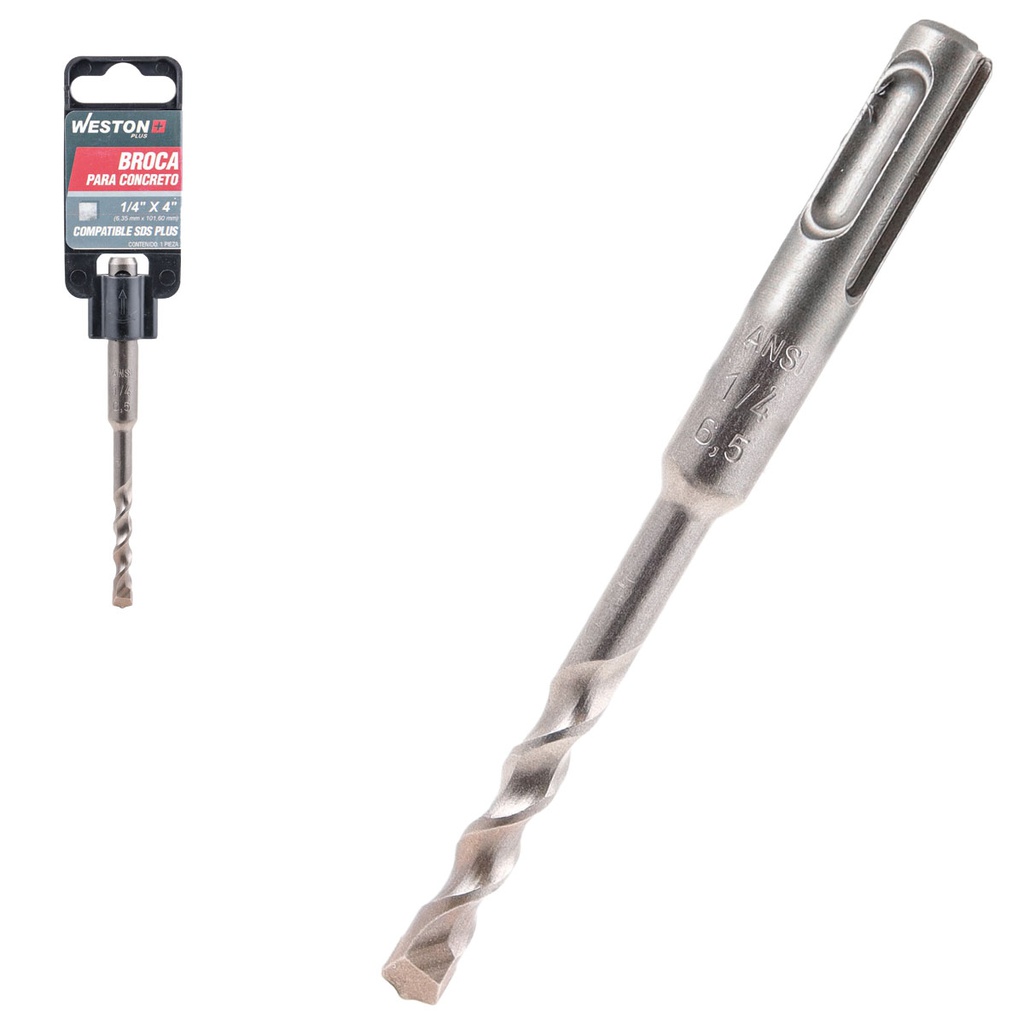 BROCA WP ZANCO SDS PLUS 1/4" X 8"