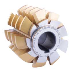 CORTADOR P/ENGRANE T/HOB COBALTO M35 C/REC. D/TITANIO 20° MOD. 1.5 70MM x 46MM X 1-1/4"