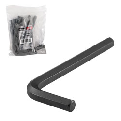 LLAVE HEXAGONAL L CORTA CrV  1/4"  (PRECIO X PZA - EMPAQUE C/10 PZAS)