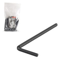 LLAVE HEXAGONAL L CORTA CrV  2,5MM  (PRECIO X PZA - EMPAQUE C/50 PZAS)