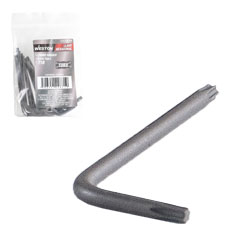 [ST-6-200-390] LLAVE HEX, L PUNTAS TORX CORTA CrV  T10  (PRECIO X PZA - EMPAQUE C/10 PZAS)