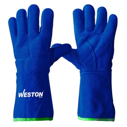 [ST-6-500-305] GUANTE SOLDADOR AZUL C/ REF. PERICO, HILO KEVLAR (Precio x par ) PZ