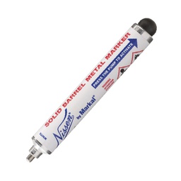 [STM-028710] MARCADOR NISSEN SOLID BARREL BLANCO (CAJA C/12 PZAS - PRECIO X PIEZA)