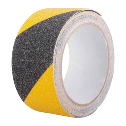 [TP-1010] CINTA ANTIDERRAPANTE 2" NEGRO/AMARILLO 50mm X 5M G60 (CAJA C/36 PZAS - PRECIO X PIEZA)