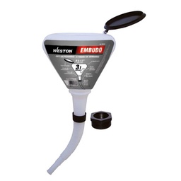 [W-70945] EMBUDO D/PLASTICO C/TAPA ANTIPOLVO 3L C/ADAPTADOR 2''