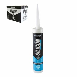 [WM-0970] SILICON BLANCO P/BAÑOS Y COCINAS CARTUCHO 300ml     
