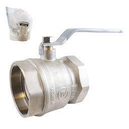 [WV-40050] VALVULA DE ESFERA NIQUELADA ROSCABLE WOG 400 4" (CAJA C/2 PZAS - PRECIO X PIEZA)