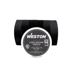 [WW-91040] CINTA PARA AISLAR 18 m X 19 mm COLOR BLANCO (10 PIEZAS)