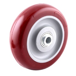 [Y-1045-125] RUEDA MARRON PU 5X1-1/4" C/BALERO