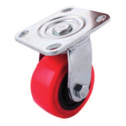 [Y-1052-100] RODAJA PU C/PP GIRA. 4X2"