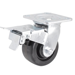 [Y-1063-100] RODAJA FENOLICA GIRA. C/FRENO TOTAL 4 X 2"