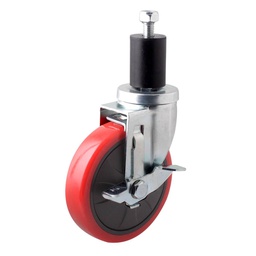 [Y-4025-070] RODAJA P/SUPER C/FRENO 5" C/POSTE 60 MM (C/EMPAQUE DE GOMA)