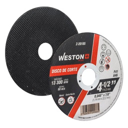 [Z-20185] DISCO D/CORTE P/METAL 4-1/2" x 0.045"(1.14) x 7/8" F41 (Emp. c/10 Pzas - Precio x Pza)