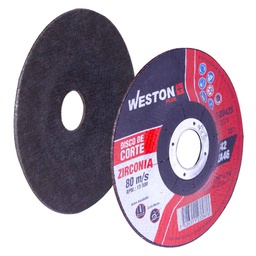 [Z-20425] DISCO D/CORTE P/INOX. D/ZIRCONIO 4-1/2" x 1/16"(1.58) x 7/8" F42 (Emp. c/5 Pzas - Precio x Pza)