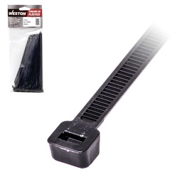 [Z-51260] CINCHO PLASTICO NEGRO 9.0 X 600MM    (bolsa c/100)