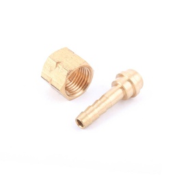 [Z-63142] CONEXION PARA MANGUERA CUATA 1/4" ROSCA 9/16"-18 IZQ. ACETILENO