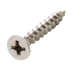 [ZL-13018] PIJA PLANA PARA MADERA NIQUELADA#8 x 3/4" (Precio x Caja a Granel c/18000piezas)