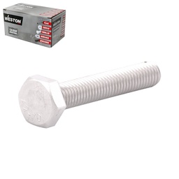 [ZN-30334-C] TORNILLO HEX ACERO INOX. 'RC' M8-1.25 X 25  (Precio x Caja - Caja c/100 pzas)