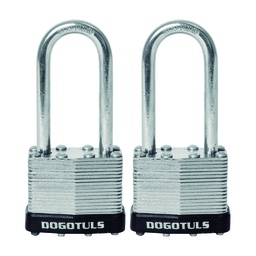 [SH9043] CANDADO JG 2PZ LAMINADO 40MM GANCH LARGO