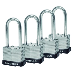 [SH9045] CANDADO JG 4PZ LAMINADO 40MM GANCH LARGO