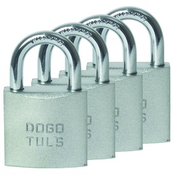 [SH9018] CANDADO JGO 4PZ HIERRO 38MM GANCHO CORTO