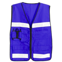 [QB3060] CHALECO RESCATISTA AZUL UNITALLA