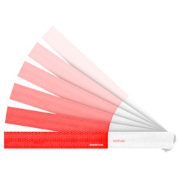 [IM2012] CINTA REFLEJANTE CON 6 TIRAS 11" / 7"