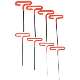 [TF2410] JUEGO 8 LLAVES T 6" VINIL 2-10MM HEX