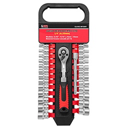 [MP2009] JUEGO DADOS 1/4" MM-STD MATRACA 27PZ