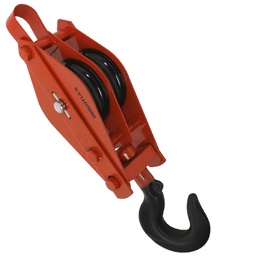 [RH5045] POLEA GARRUCHA DOBLE 3"0.5T GIRATORIA