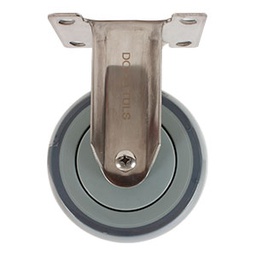 [ZF5170] RODAJA ACERO INOX TPR FIJA 4"