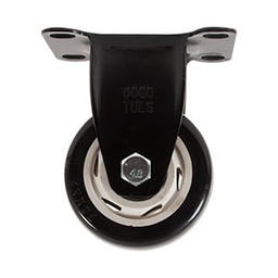 [ZF5180] RODAJA PVC NEGRO FIJA 3"