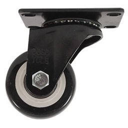 [ZF5182] RODAJA PVC NEGRO GIRATORIA 2 1/2"