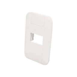 [FU0890 IN HOUSE ] PLACA PLASTICA 1 VENTANA COLORBEIGE