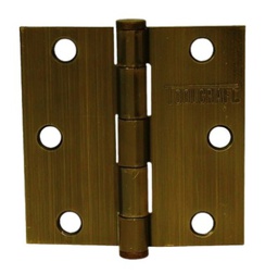 [PF0111] BISAGRA CUADRADA PREMIUM3&quot; X 3&quot; ACERO LATON ANTIGUO