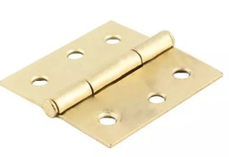 [PF0106] BISAGRA CUADRADA PREMIUM3&quot; X 3&quot; ACERO LATONADO