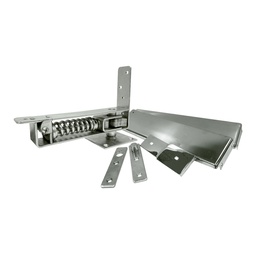 [PF0239] BISAGRA PISO DOBLE ACCION CROMO BRILLANTE