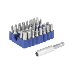 [TC1251] PUNTAS 1/4" DESARMADOR JUEGO 33 PIEZAS