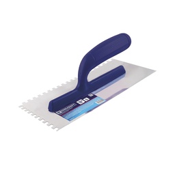 [TC4258 IN HOUSE ] LLANA DENTADA CUADRADA 5" X 11CON MANGO PLASTICO 6 REMACHE
