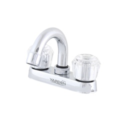 [YD0005 IN HOUSE ] MEZCLADORA LAVABO 4" CUELLO CURVO MANERAL ACRILICO