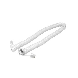 [FU0650] CABLE ESPIRAL PARA AURICULARBLANCO 2.10M