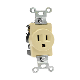 [8810050] CONTACTO SENCILLO ATERRIZADO MARFIL