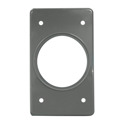 [TPR019G35] TAPA NO METALICA PESADA PARA RECEPTACULO 35 mm GRIS