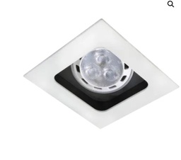 [A1F-0S14S0-G-B5-00] CARCASA CUADRADA DE EMPOTRAR FIJO MR16 BLANCO