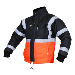 [ECO-50NAN2XGCRT] CHAMARRA ECOTERMOAISLANTE BICOLOR (ANARANJADO/NEGRO) C/REF TEXTIL T-2XG.