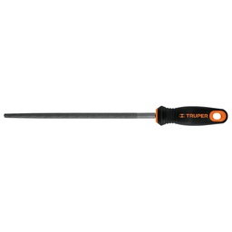 [11244] Lima redonda bastarda 10' con mango doble inyeccion, Truper