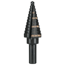 [12125] Broca escalonada oxido negro 12escalones 3/16' a 7/8',Truper