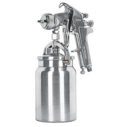 [14085] Pistola p/pintar succion HVHP vaso alum, 1.8mm, 3 val Truper