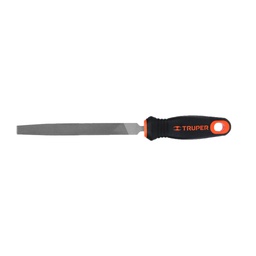[15309] Lima plana bastarda 6' con mango doble inyeccion, Truper